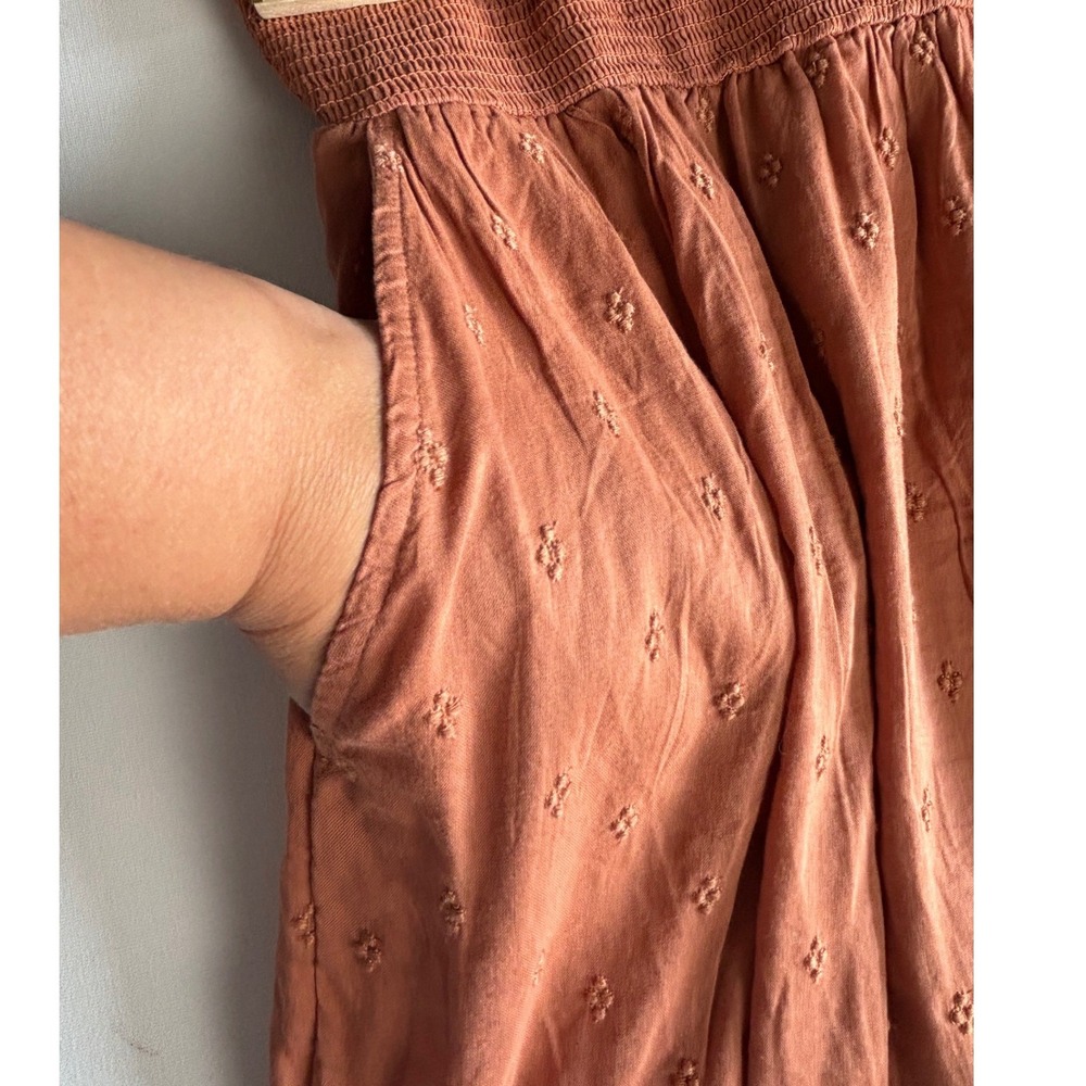 Old Navy Waist Defined Swiss Dot Midi Dress Xl Puff Sleeve Cottagecore Prairie - Picture 12 of 15